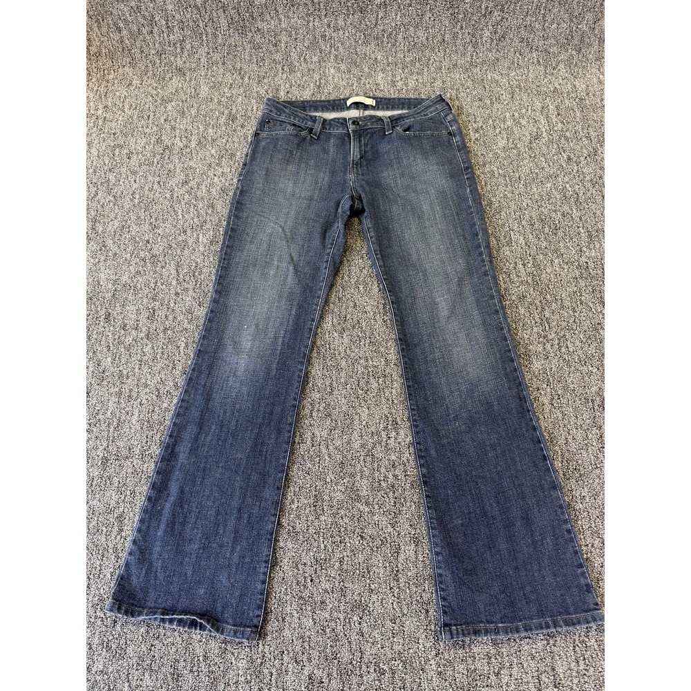 Levis 545 Low Bootcut Jeans Womens 10 Blue Denim Medium Wash Logo Cotton Stretch